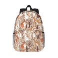 thumbnail image 1 of Lukts Woodland Animals in Neutral Tones Pattern 15 Inch Student Backpack, Waterproof Laptop Backpack with Adjustable Shoulder Straps, Lightweight Travel, Campus Backpack, Unisex, 1 of 6