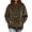 Brown, variant on Tqcoqu Women's Warm Double-Sided Fleece Hoodie,Oversized Kangaroo Pocket Long Sleeve Sweatshirt,Army Green Women's S-XXL