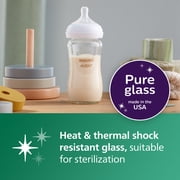 Philips Avent Natural Response Glass Newborn Gift Set, Bpa-Free, Flow 2 and 3, SCD858/01