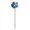 Blue, variant on QIUXUJ - 28cm Tall Matte Yellow Handmade Ceramic Everlasting Flower Decor with Metal Stem, Permanent Floral Vase Filler, Year-Round Tabletop & Interior Home Accent Ornament (E)