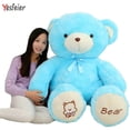 thumbnail image 2 of Peluche de oso azul para niños, muñeco de peluche de 60-120CM, almohada, regalo de cumpleañosBlue60cm Fivean unisex, 2 of 2