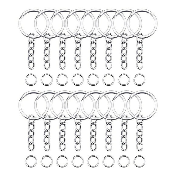 FcBaudy Porte-clés pour Femmes, Porte-Clés Portefeuille, Porte-Clés de Voiture, Porte-Clés Mignon 100 Clés Porte-Clés Pendentif de Sac Boucle avec Chaîne à Maillons Porte-Clés en Acier Inoxydable