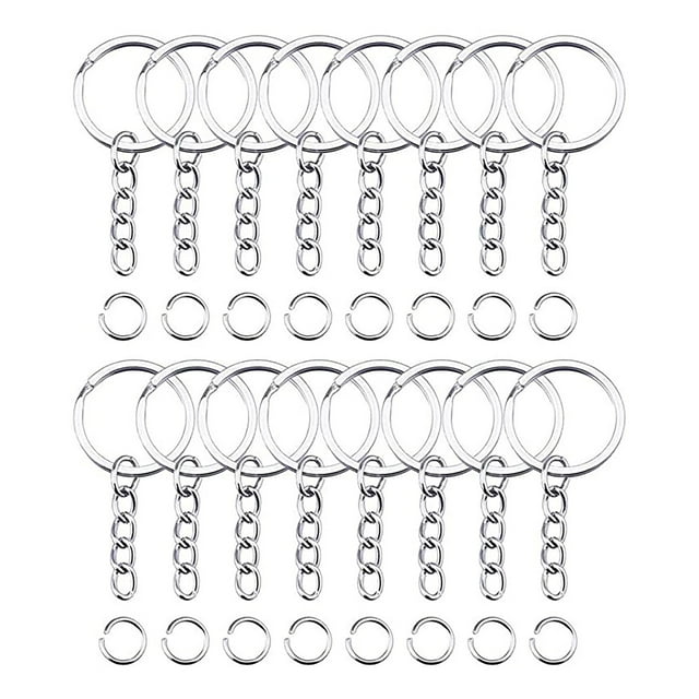 100 Pcs de Porte-Clés Chaîne de Sac Pendentif Boucle avec Chaîne