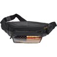 thumbnail image 6 of USA Flag Fanny Pack Genuine Leather American Waist Belt Bag & Crossbody Bag for Outdoor. Hiking, Travel, 6 of 6