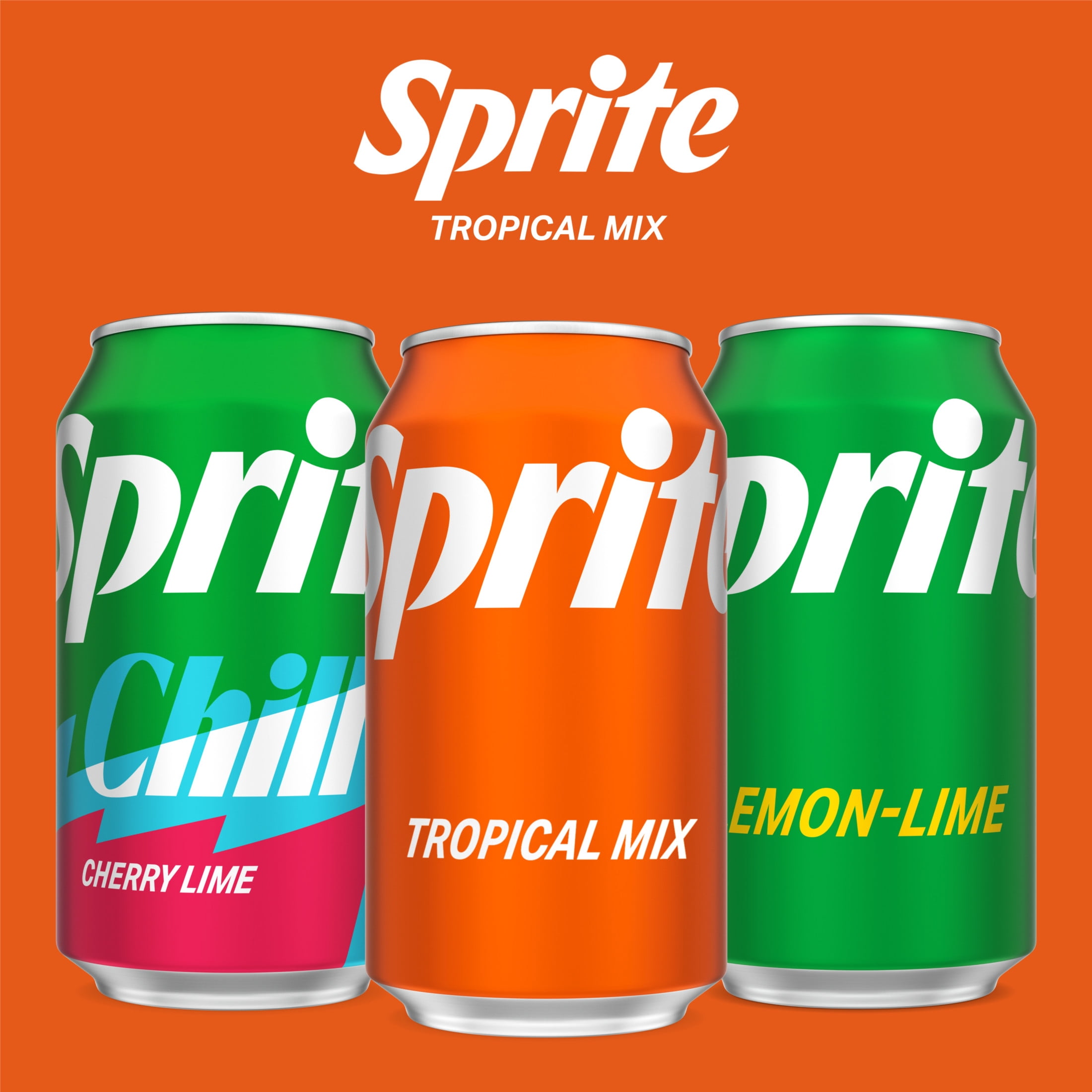 Sprite Tropical Mix Fridge Pack Cans, 12 fl oz, 12 Pack