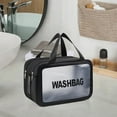 thumbnail image 1 of Bolsa de aseo de viaje bolsa de almacenamiento de maquillaje bolsa de cosméticos portátil de gran capacidad para mujer estuche de maquillaje Negro M Fernando, 1 of 8