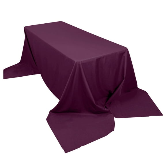 Efavormart 90x156" EGGPLANT Wholesale Rectangle Polyester Tablecloth Linen Wedding Party Restaurant Tablecloth