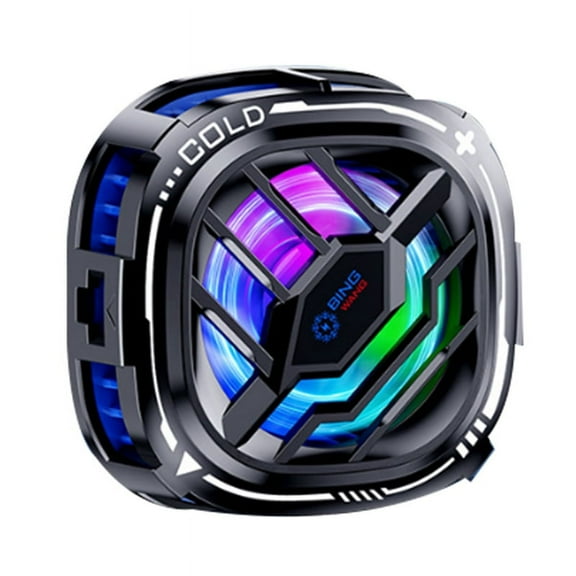 X76Pro Cell Phone Cooler, Phone Cooler Fan with Semi Conductor Cooling Chip,RGB Phone Cooling Fan Mobile Phone Cooler