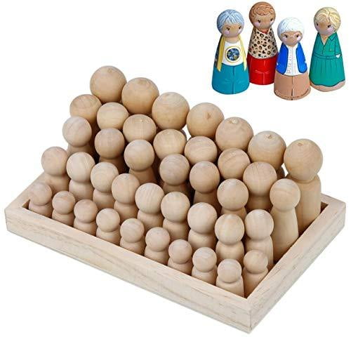 wooden peg figures