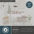 thumbnail image 5 of Rainier 6L Silver Linear Crystal Waterfall Linear Chandelier Island Pendant Light Fixture, 5 of 8