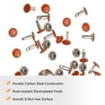 thumbnail image 5 of Uxcell 100 Sets Double Cap Leather Rivets 6x8mm for Fabric Belt and Decoration Orange, 5 of 7