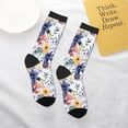 thumbnail image 4 of Uemuo Lilies Flowers Printed Kids Boys Socks Seamless Crew Socks Crazy Funny Athletic Sport Socks for Children, 4 of 6