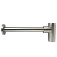 thumbnail image 2 of Westbrass Console Sink 20" Supply Kit with Qubic Bottle Trap and 1/4-Turn Angle Stops, Satin Nickel, 2 of 8