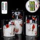thumbnail image 2 of Velas parpadeantes sin llama GenSwin que funcionan con pilas con temporizador de 6 horas, velas de cera real con LED, calcomanía de ciervo, luz cálida, paquete de 3, decoración navideña para el hogar, 2 of 5