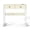 White&Gold Desk, variant on Manxile Industrial Rectangle Wood Coffee Table Metal Cocktail Table with Drawer, Walnut