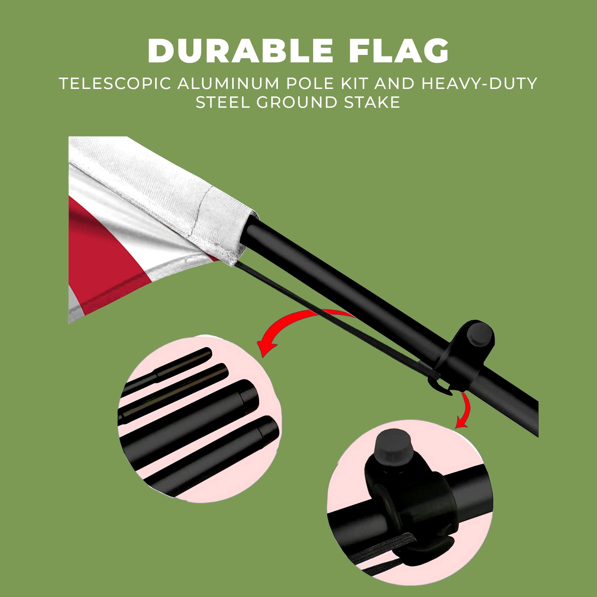 American Flag Feather Flag(11.5feetX2.5feet) by DreamController | Outdoor Business Advertising Tall Flag | Weather-Resistant Knitted Swooper Flag | Made in USA | HD Print (Flag Only)