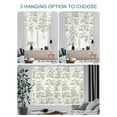 thumbnail image 4 of Sage Green Fruit Tie Up Curtains for Windows 54 Inch Length Balloon Curtains Kitchen Adjustable Balloon Window Shade Vintage Plant Nature Botanical Flower Tie Up Bathroom Curtain Window 42"x54", 4 of 6