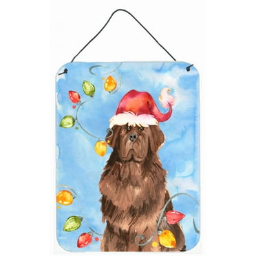 Christmas Lights Newfoundland Wall or Door Hanging Prints