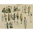 thumbnail image 2 of Joseph Selleny 24x19 Gold Ornate Framed and Double Matted Museum Art Print Titled - Figure Studies by Chinese (1858), 2 of 4