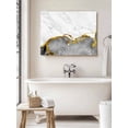 thumbnail image 6 of Gray Gold Marble Wall Art for Living Room,Canvas Picture Wall Decor for Bathroom Bedroom,Modern Abstract Marble Crack Texture Painting Artwork for Office Kitchen Hallway Dining Room Decor 16"x20", 6 of 8