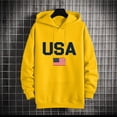 thumbnail image 6 of SAWOBUUN Mens USA Sweatshirt American Flag Patriotic Hoodie Casual Long Sleeve Pullover Sweatshirt with Pocket, 6 of 6