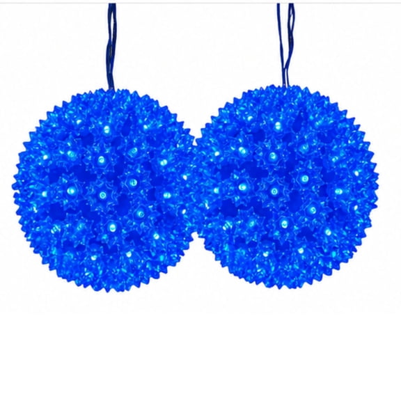 Elegani Sphere String Lights 2-Pack 50 LED Blue Globe Lights