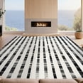 thumbnail image 2 of Design&I 5'x7' Ultra Soft Area Rug, Striped Vintage Faded Bands Distressed Pinstripe Front Symmetrical None Fluffy Washable Non Shedding for Bedroom Living Room Home Office, 2 of 7