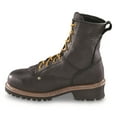 thumbnail image 2 of Guide Gear Men's Sawtooth Logger Work Boots, Leather Uppers, Non-Slip Rubber Sole Shoes, 2 of 4