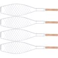 thumbnail image 1 of Juego de 4 cestas plegables SSuperp para parrilla de pescado con asa extraíble para pescado carne verduras y camarones, 1 of 5