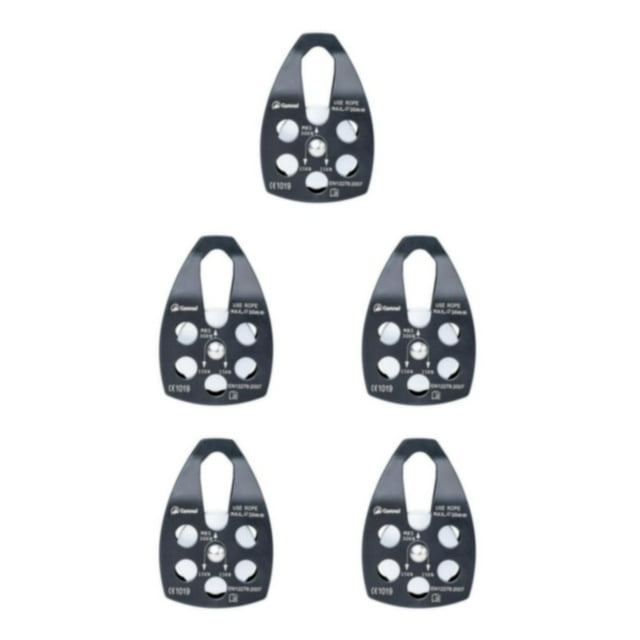 Baohd 1/2/3/5 Climbing Pulley Rescuing Hauling Rigging Pulleys Micro Pulley Equip Black 5PCS