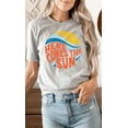 thumbnail image 3 of Here Comes The Sun Circle Graphic Tee T-Shirt PLUS, 3 of 10