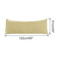 thumbnail image 6 of Unique Bargains Microfiber Solid Long Body Pillowcases, 2-Pack Gold 20" x 60", 6 of 8