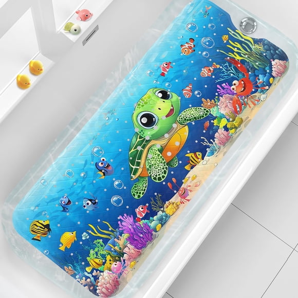 Alfombra de baño para bebés XIYUNTE antideslizante de 100 x 40 cm con ventosas