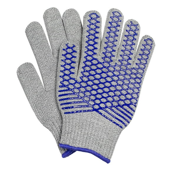 Ritz CLRZSCGL1X Extra Large Cut Resistant Glove - Blended Material, Gray w/ Blue Wrist Band