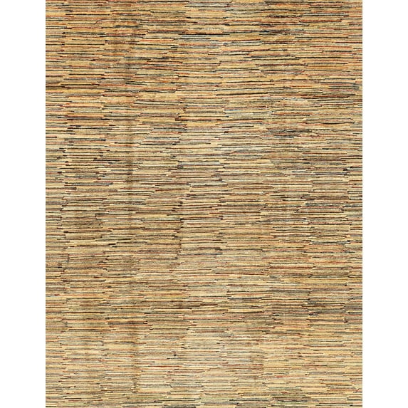 Ahgly Company Machine Washable Indoor Rectangle Abstract Light Brown Area Rugs, 2' x 3'