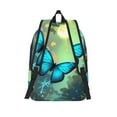 thumbnail image 6 of Defioc Enchanted Forest Butterfly A for Canvas Backpack,Travel Rucksack Unisex Knapsack Laptop Backpack for Work & College -Medium, 6 of 7