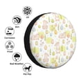 thumbnail image 4 of Vsdgher Easter Rabbit for Spare Tire Cover, Tire Wheel Protector Wheel Cover Fit for Truck,Trailer,RV,SUV,Camper and Most Vehicle-14 inch, 4 of 6