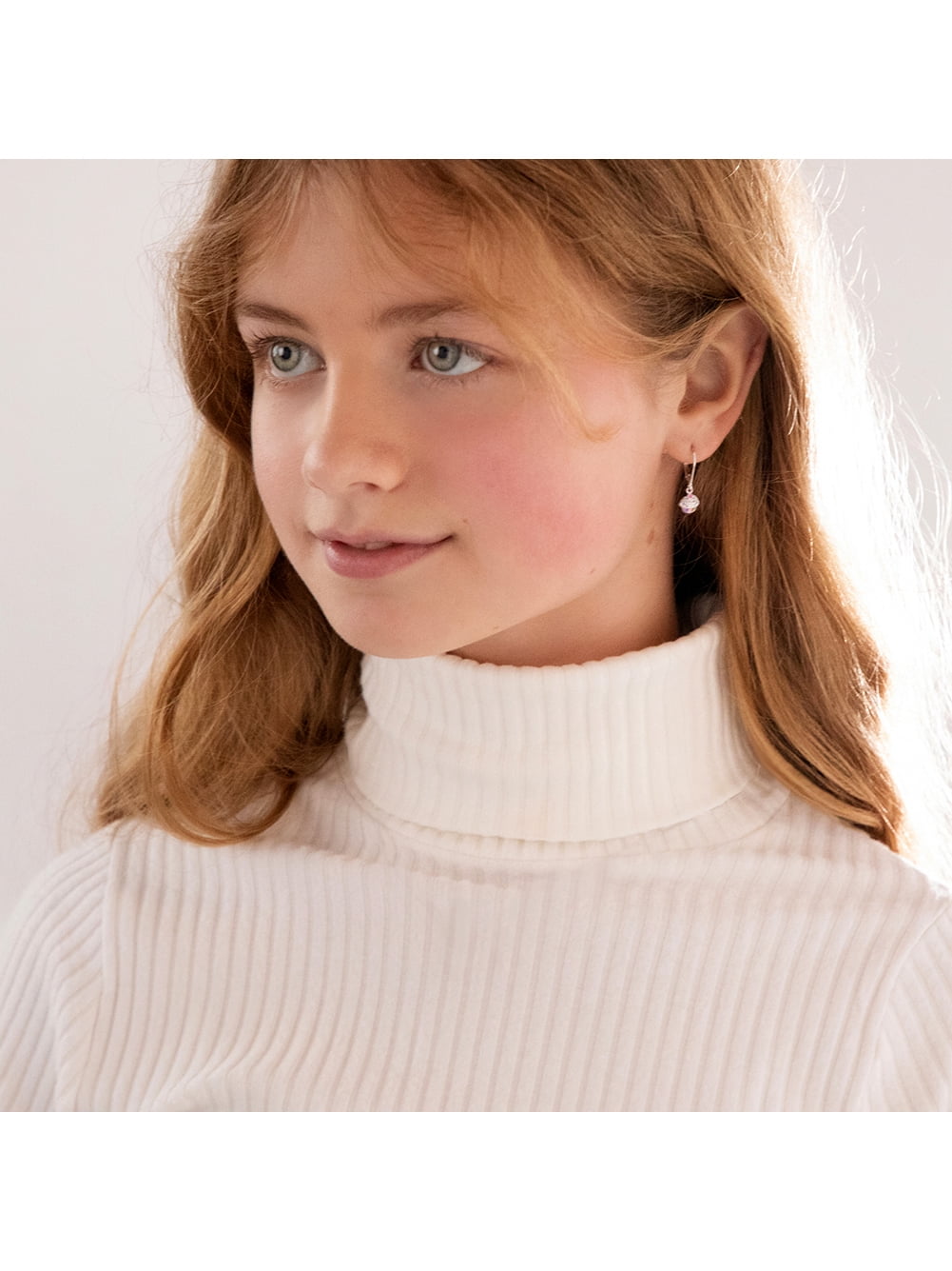 Cupcake Dangle Kids / Girls Earrings Lever Back - Sterling Silver