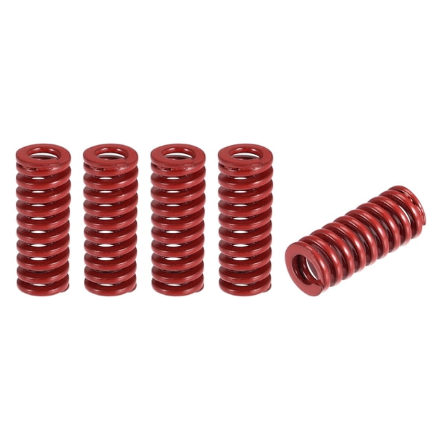 Resorte de Compresión Unique Bargains 5uds 8mm OD 20mm Largo Carga Media Rojo