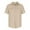 Beige, variant on KBODIU Men's Casual Button-Down Shirts Men's Casual Solid Turn-down Collar Shirt Short Sleeve Regular Fit Beach Shirt Blouse with Pockets