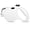 White, variant on Retractable Dog Leash, 16ft Dog Walking Leash for Small Dogs up to 77lbs, Non-Slip Handle - Black