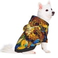 thumbnail image 2 of Honeii vintage Starry Sunflower Print Small Dog Hoodies Pet Hooded Sweatshirts Fall Winter Puppy Cat Sweaters Warm Clothes for Small Dogs Outfits Costume-Medium, 2 of 7