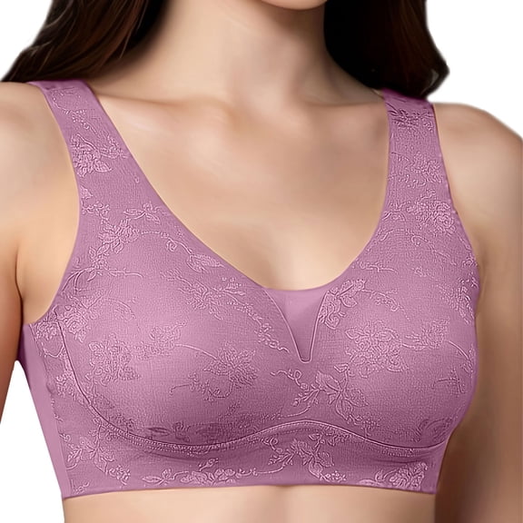 WCJM Womens Underwear Women's Underwire Underwear Lace Breathable Comfortable Up Anti Sag Bra S