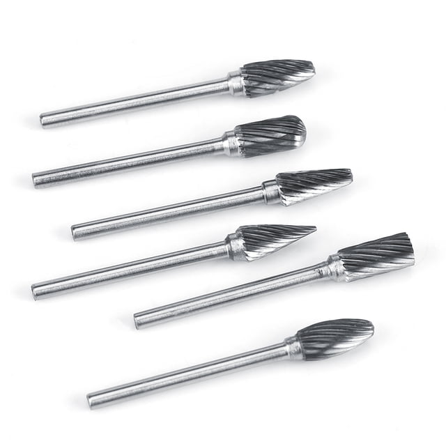 Rotary Burr,10pcs Tungsten Carbide Steel Rotary File Rotary Burr Bit Ultimate Reliability