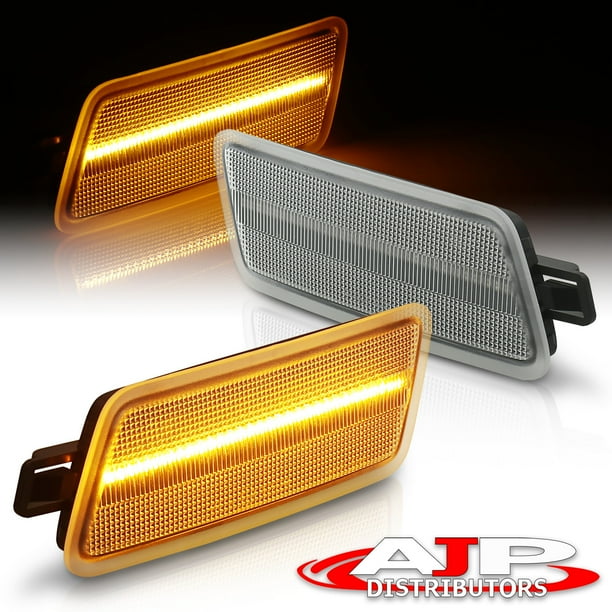 AJP Distributors Replacement Euro Clear Lens Front Amber LED Front