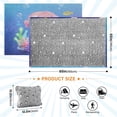 thumbnail image 3 of Travel Blanket and Pillow, 65x55in Glow in Dark Camping Bed Throws with Storage Bag for Travel Office Sofa, Little-mermaid, 3 of 8