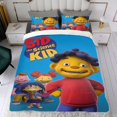 thumbnail image 4 of Sid el Niño Científico Conjunto de sábanas temático, trío de piezas, cómodo y amigable con la piel, diseño único, regalo de decoración para el hogar para familiares, amigos y fans,140cm *210cm, 4 of 6