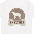 thumbnail image 4 of Inktastic Husky Dog Gift I Love Huskies Boys or Girls Long Sleeve Toddler T-Shirt, 4 of 5