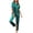 Dark Green, variant on Ekouaer Silk Satin Pajamas Set Women Short Sleeve Sleepwear Soft Button Down Loungewear Pjs Set
