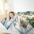thumbnail image 4 of Feelyou Cute Snowman Full Size Comforter Sets for Kids, Merry Christmas Bedding Comforter Set, Western Festival Reversible Bedding Sets, Ultra Soft Home Decor,3 Pieces, 4 of 8